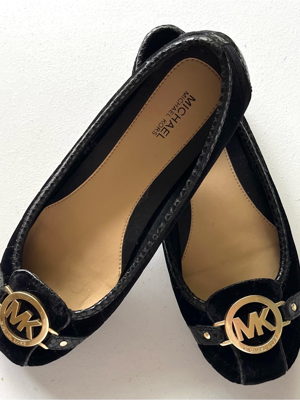 Velvet/Gold Ballet Flats - 7.5 US
NWOT - Black Michael Kors